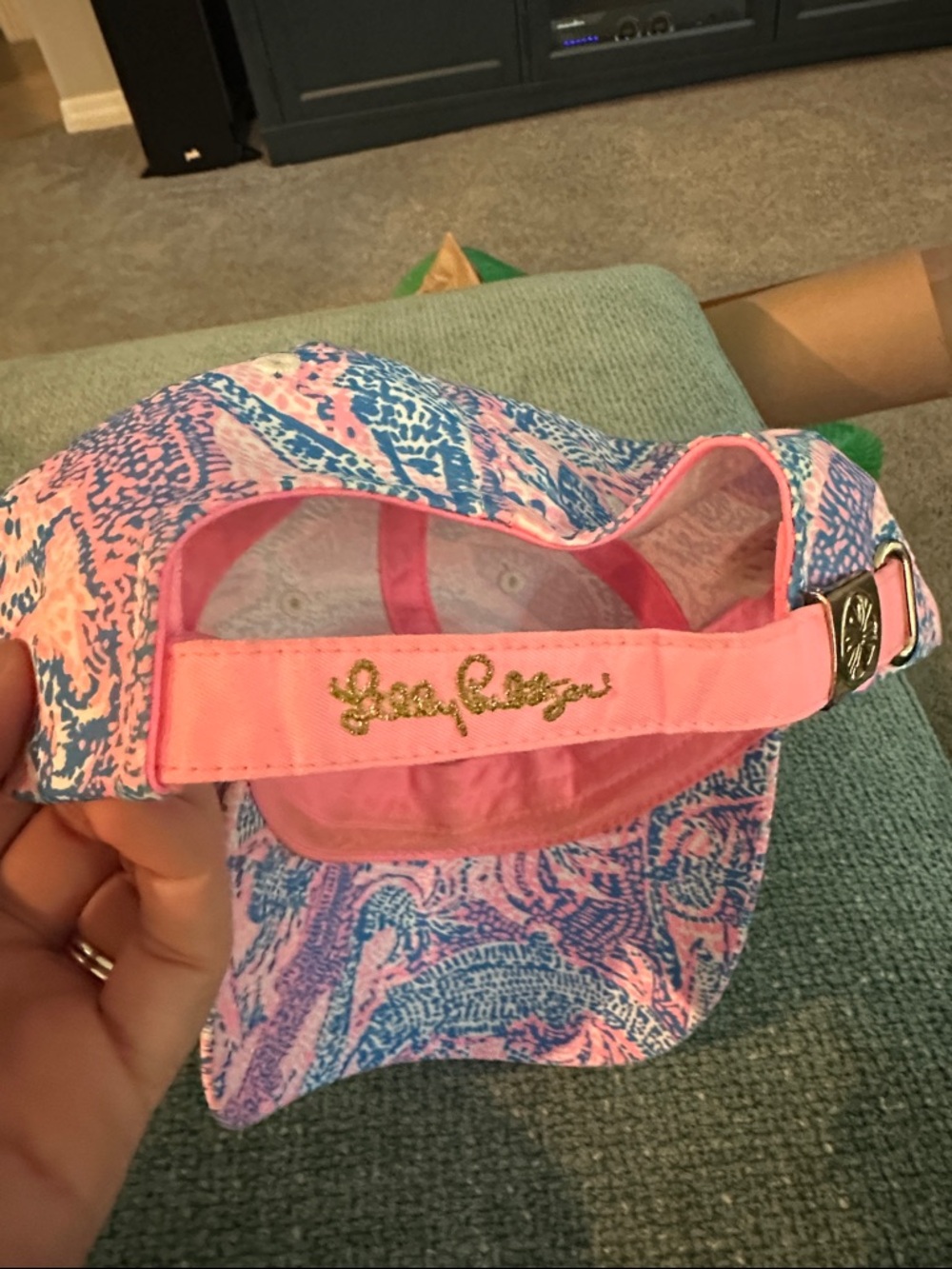 Lilly Pulitzer Pink and Blue Gator Hat - Picture 3 of 4